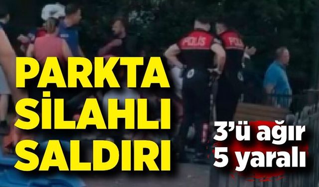 Parkta silahlı saldırı: 3’ü ağır 5 yaralı