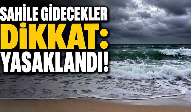 Sahile Gidecekler Dikkat: Yasaklandı!
