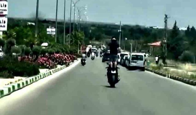 Trafikte akrobatik hareket yapan motosikletliye 46 bin TL ceza