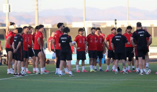 A Milli Futbol Takımı, ABD maçı hazırlıklarına devam etti