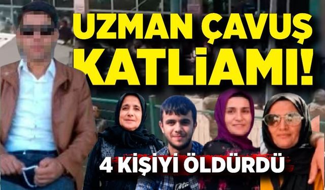 Uzman çavuş kayınpederinin evini bastı: 4 ölü