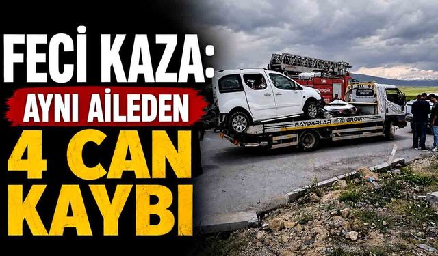 Feci kaza: Aynı aileden 4 can kaybı