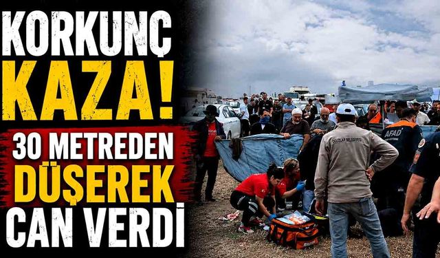 30 metreden düşen pilot hayatını kaybetti