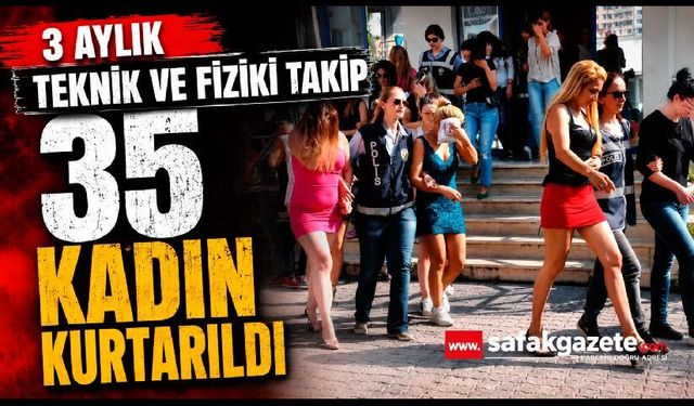 Fuhuş operasyonu; 35 kadın kurtarıldı, 14 kişi tutuklandı