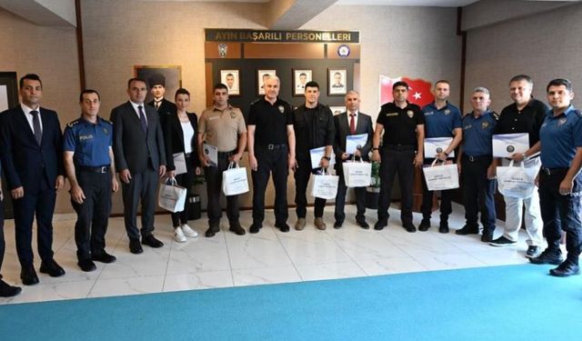 Başarılı Polisler ödüllendirildi