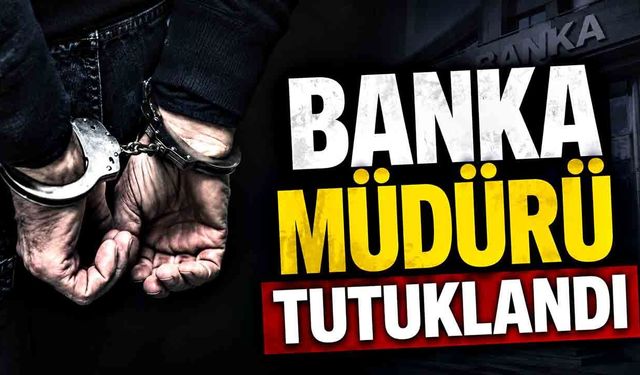 Banka müdürü nitelikli dolandırıcılık suçlamasıyla tutuklandı
