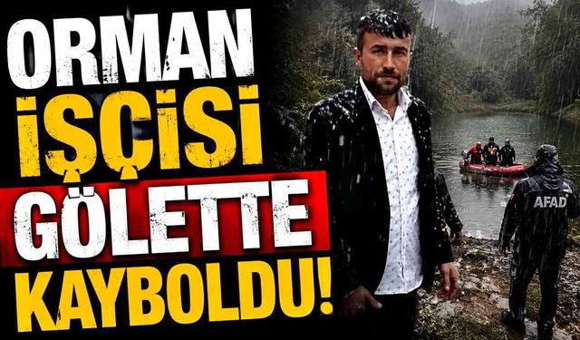 Serinlemek için gölete giren orman işçisi kayboldu