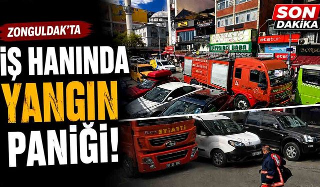 İş hanında yangın korkuttu