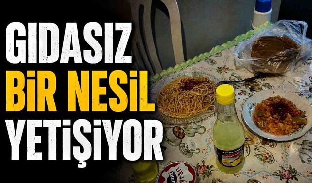 Gıdasız bir nesil yetişiyor