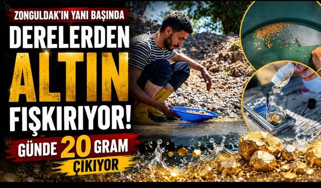 Derelerden Altın Fışkırıyor! Günde 20 Gram Çıkıyor