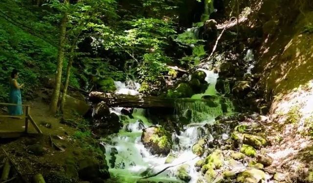 Doğa harikası Yedigöller'in eşsiz manzarası havadan görüntülendi