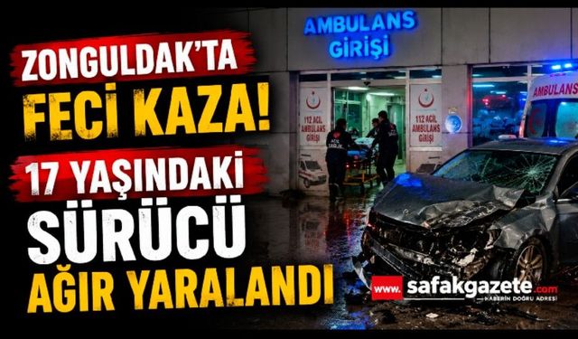 Zonguldak’ta minibüs motosikletle çarpıştı: 17 yaşındaki sürücü ağır yaralandı