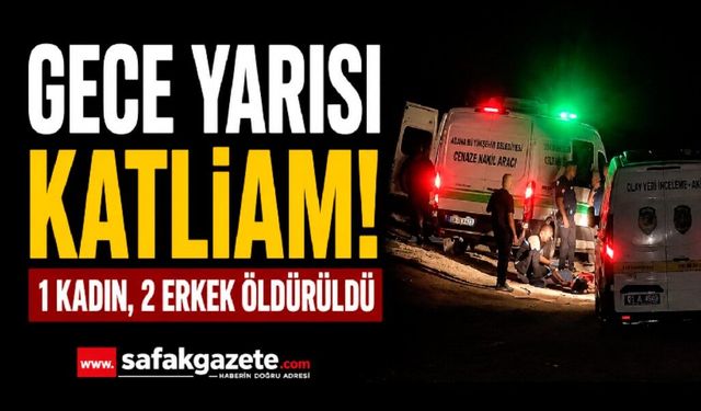 1 kadın ve 2 erkek silahlı saldırıda hayatını kaybetti