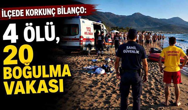 İlçede Korkunç Bilanço: 4 Ölü, 20 Boğulma Vakası