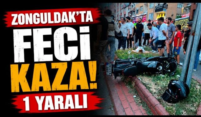 Zonguldak'ta feci kaza! 1 yaralı