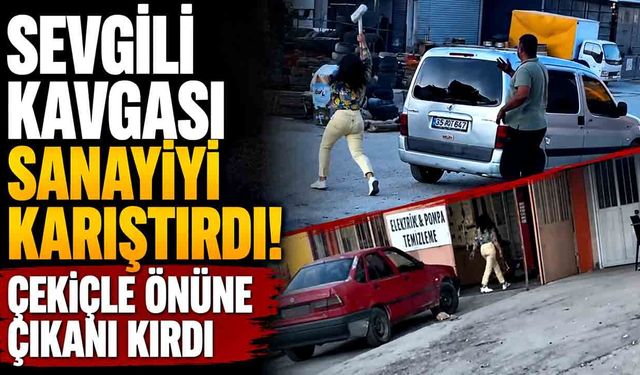 Çekiçli kadın öfkesini böyle kustu
