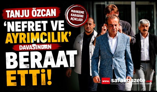 Tanju Özcan, 'Nefret ve Ayrımcılık' davasından beraat etti