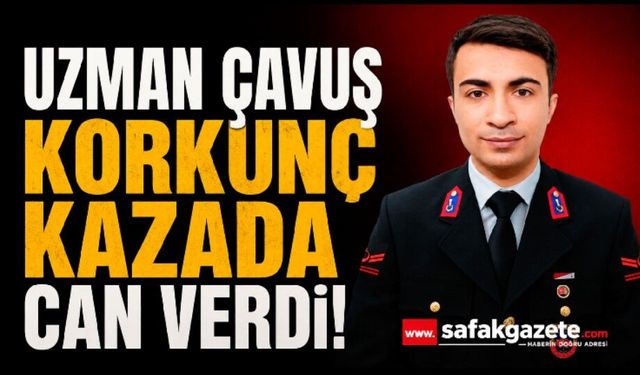 Uzman çavuşun hayatını kaybettiği kaza kamerada