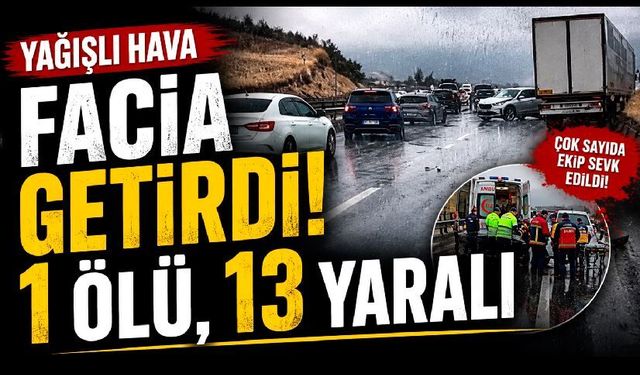 Kastamonu'da zincirleme trafik kazası kamerada