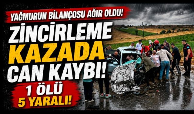 Kastamonu’da üç araç çarpıştı: 1 ölü, 5 yaralı
