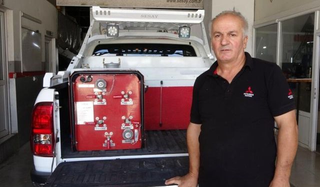 Oto tamircisi orman yangınlarına hızlı müdahale aracı geliştirdi
