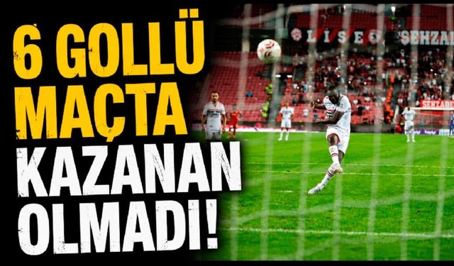 6 gollü maçta kazanan olmadı! Samsunspor:3  Göztepe: 3