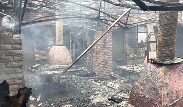 Restoran yangını söndürüldü