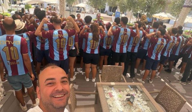 Trabzonspor sevdasını Girne’ye taşıdı, 250 Salah formasını çalışanlara giydirdi