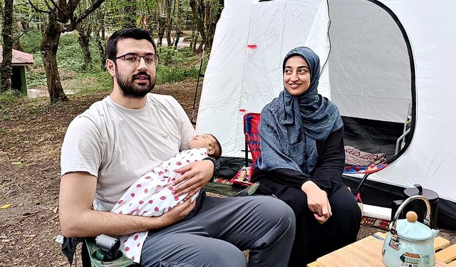 Elif bebek ilk kampını Bartın'da yaptı