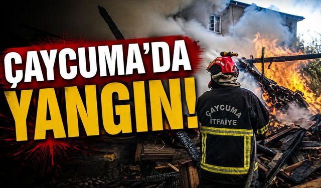 Çaycuma’da odunluk yangınına ilk müdahaleyi jandarma ekipleri yaptı