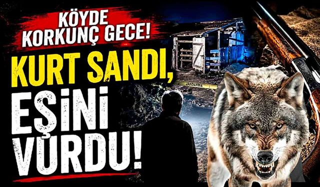Ağıla kurt girdiğini zannederek ateş eden şahıs, eşini öldürdü