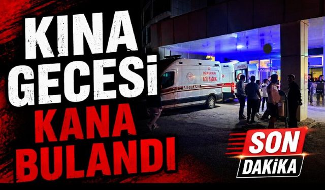 Kına gecesinde silahlı ve bıçaklı kavga: 4 yaralı