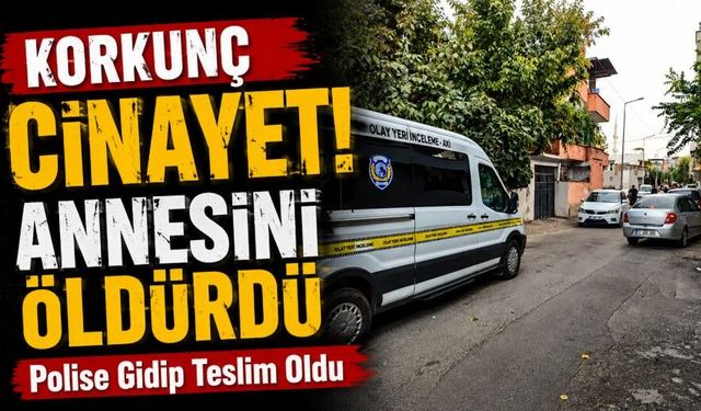 Annesini öldüren şahıs, polise teslim oldu