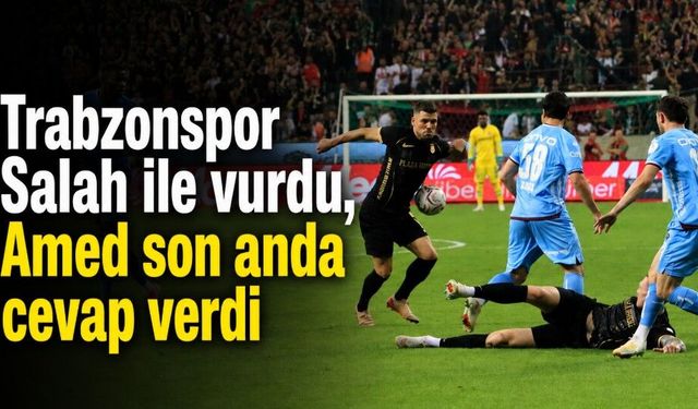 Amed Sportif Faaliyetler ile Trabzonspor ilk yarıda yenişemedi