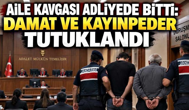 Aile kavgası adliyede bitti: Damat ve kayınpeder tutuklandı