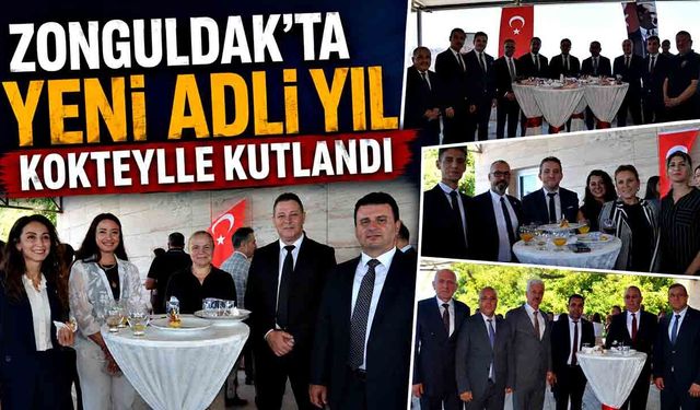 Zonguldak’ta yeni adli yıl kokteylle kutlandı