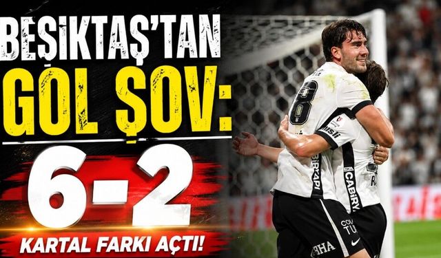 Beşiktaş’tan gol şov: Çorum FK’yı 6-2 mağlup etti