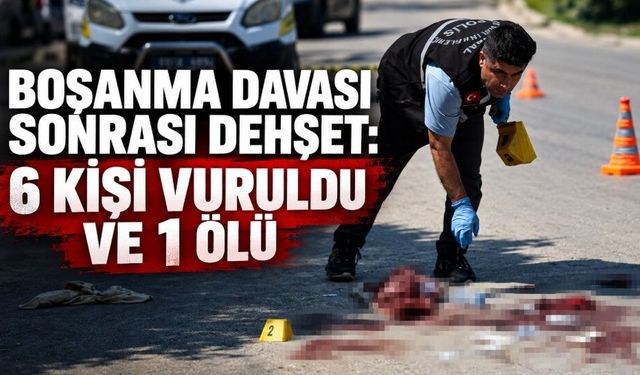 Boşanma davası sonrası kanlı kavga: 1 ölü, 5 yaralı