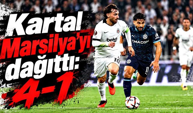 Beşiktaş Avrupa’ya 4 gollü galibiyetle başladı