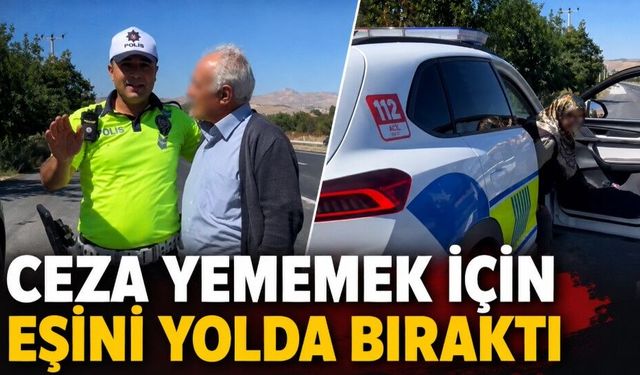 Ceza yememek için eşini yolda bıraktı: Polisten “bulaşık yıkama” cezası