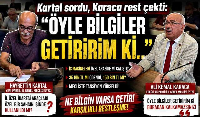 İl Özel İdaresi araçları mecliste tartışma çıkardı: “Ne bilgin varsa getir”