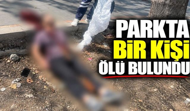 Parkta bir kişi ölü bulundu
