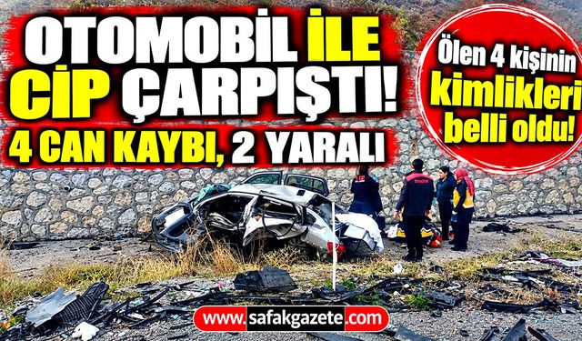 4 kişinin öldüğü kazada acı detaylar ortaya çıktı