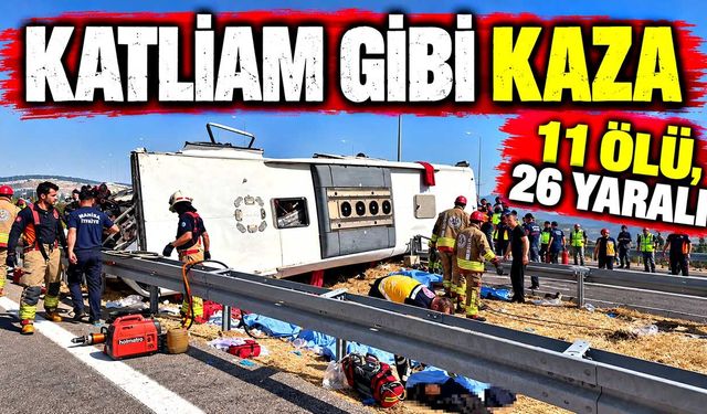 Feci kaza: Otobüs ile tır çarpıştı, 11 kişi hayatını kaybetti