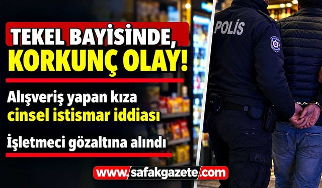 Müşteri çıkınca yaşananlar kamerada! İşletmeci gözaltına alındı