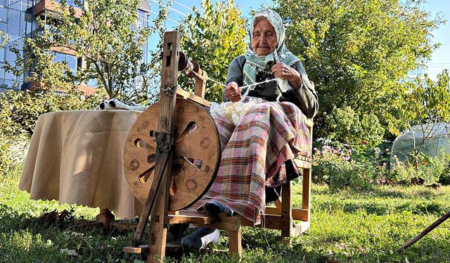 90 yaşında yarım asırlık geleneği yaşatıyor: “Çıkrık artık öldü”