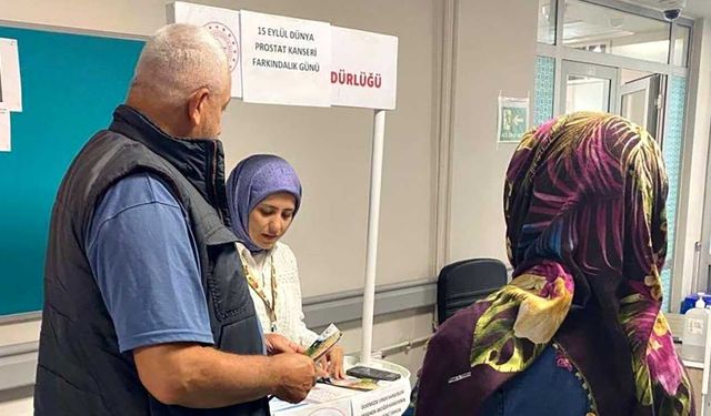 Prostat kanseri ve Lenfoma için farkındalık standı kuruldu