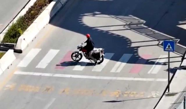 Kaçışı havadan saniye saniye izlendi: Ehliyeti geçersiz, motosikleti çalıntı çıktı