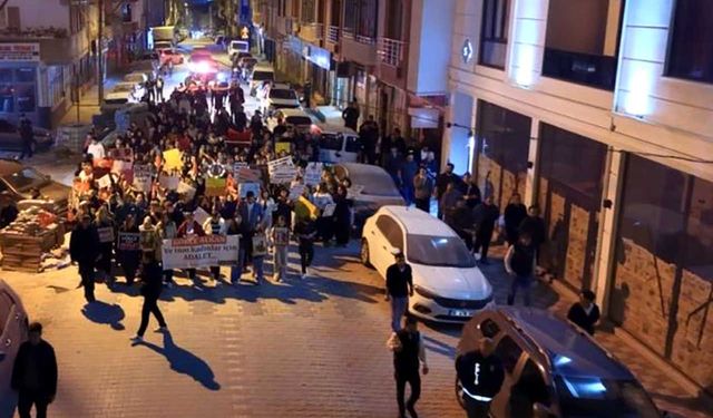 Sevgilisi tarafından öldürülen Gökçe için yürüyüş düzenlendi