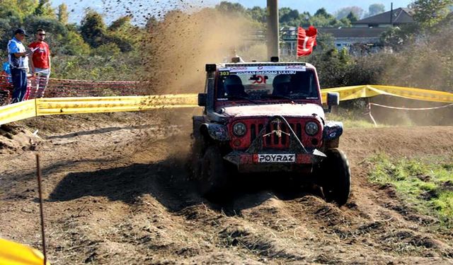 Deniz kenarında off-road heyecanı sona erdi
